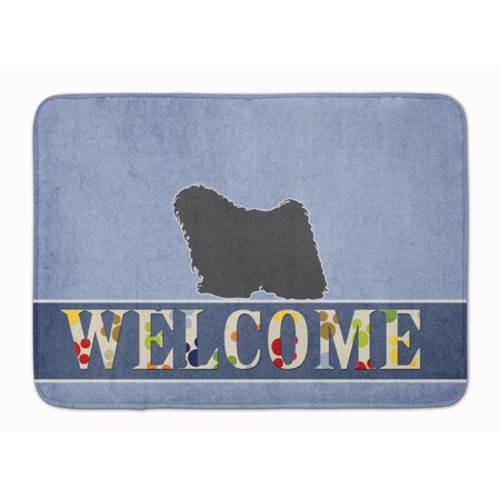 Carolines Treasures Puli Welcome Machine Washable Memory Foam Mat BB5567RUG